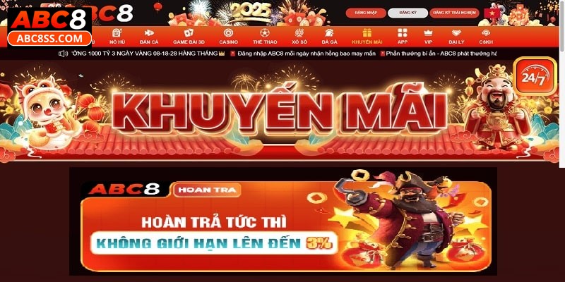 ABC8 hoàn trả tiền cá cược bóng đá